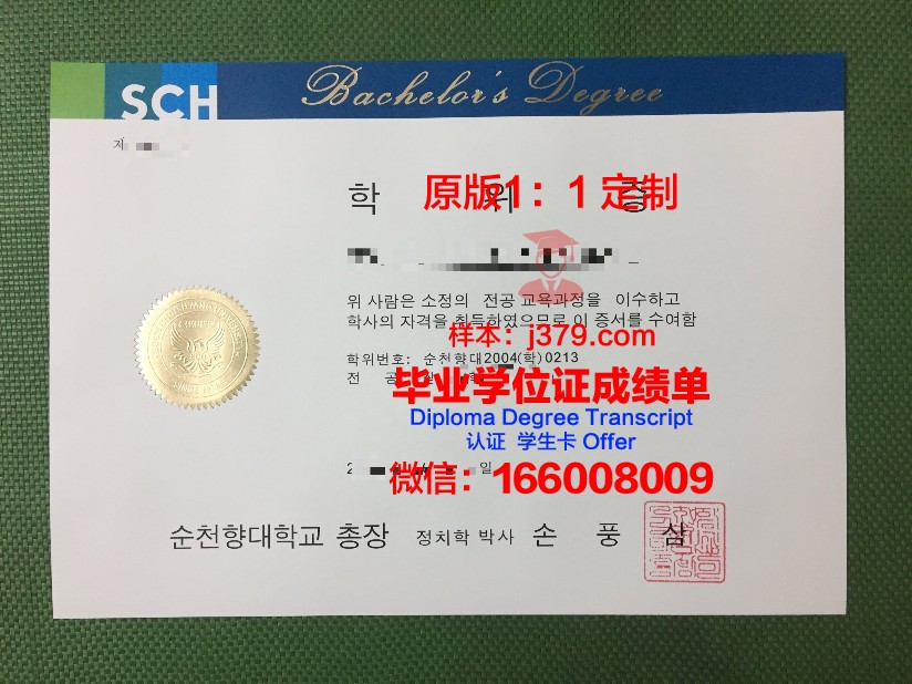 顺天大学学位证成绩单:一份承载荣誉与汗水的证明
