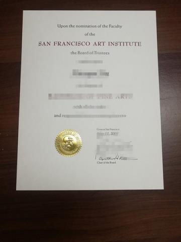 旧金山艺术大学毕业证成绩单