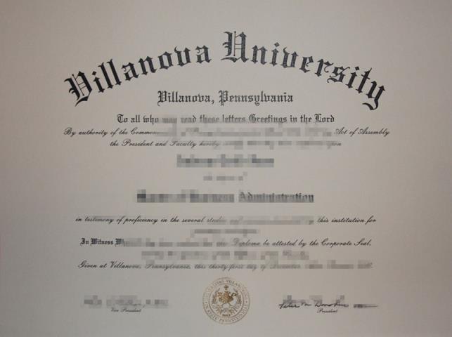 维拉诺瓦大学毕业证成绩单