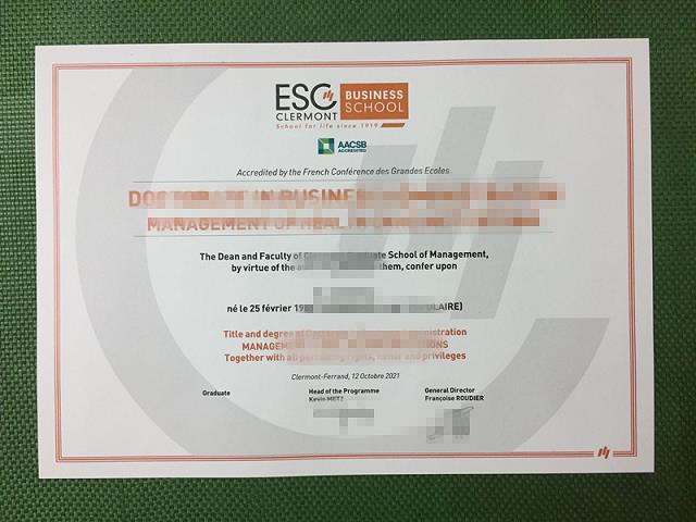 ESSEC高等商学院毕业证书