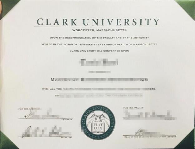 克拉克大学毕业证是什么样子