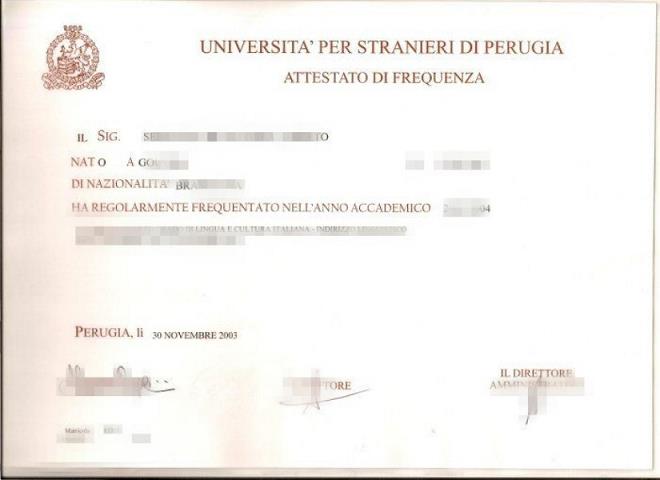 佩鲁贾外国人大学毕业证(意大利佩鲁贾外国人大学)