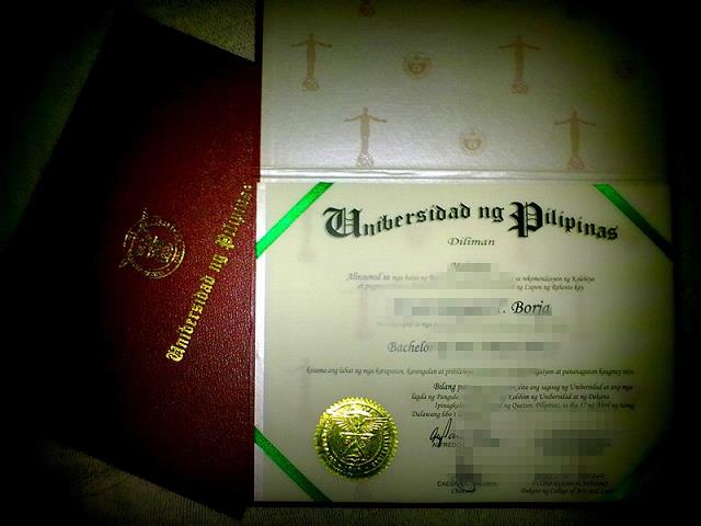 中部菲律宾大学研究生毕业证书