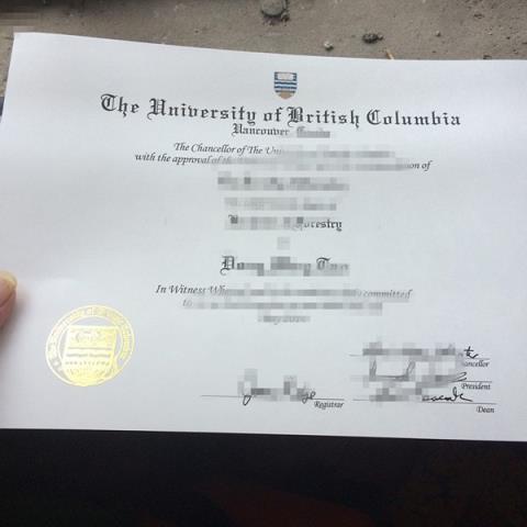 不列颠哥伦比亚大学毕业证样式