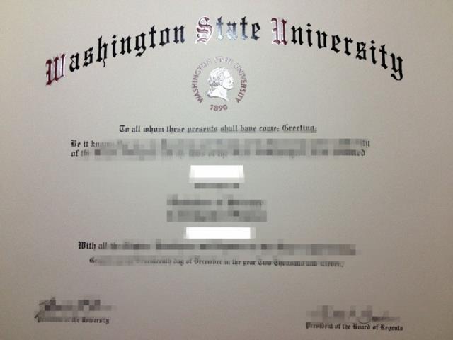 中华盛顿大学毕业证图片