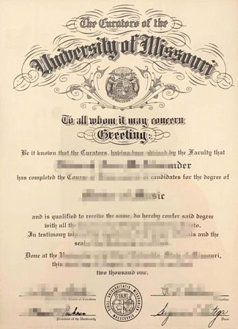 UniversityofCentralMissouri毕业证(美国密苏里大学毕业证)