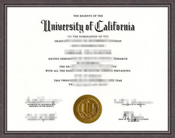 加州大学伯克利分校毕业证成绩单