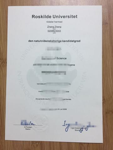 北丹麦大学学院毕业证样本