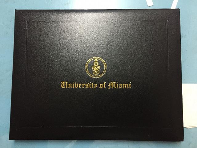 迈阿密大学（佛罗里达州）文凭模板(迈阿密大学文凭模板图片)